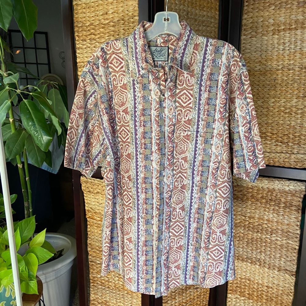 Funky Short Sleeve Button Down
